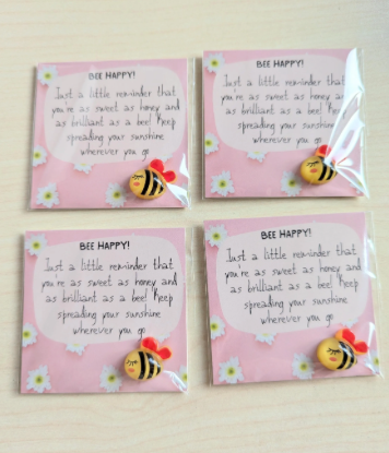 Bee Happy Mini Card - Spread Buzzworthy Positivity Everywhere!