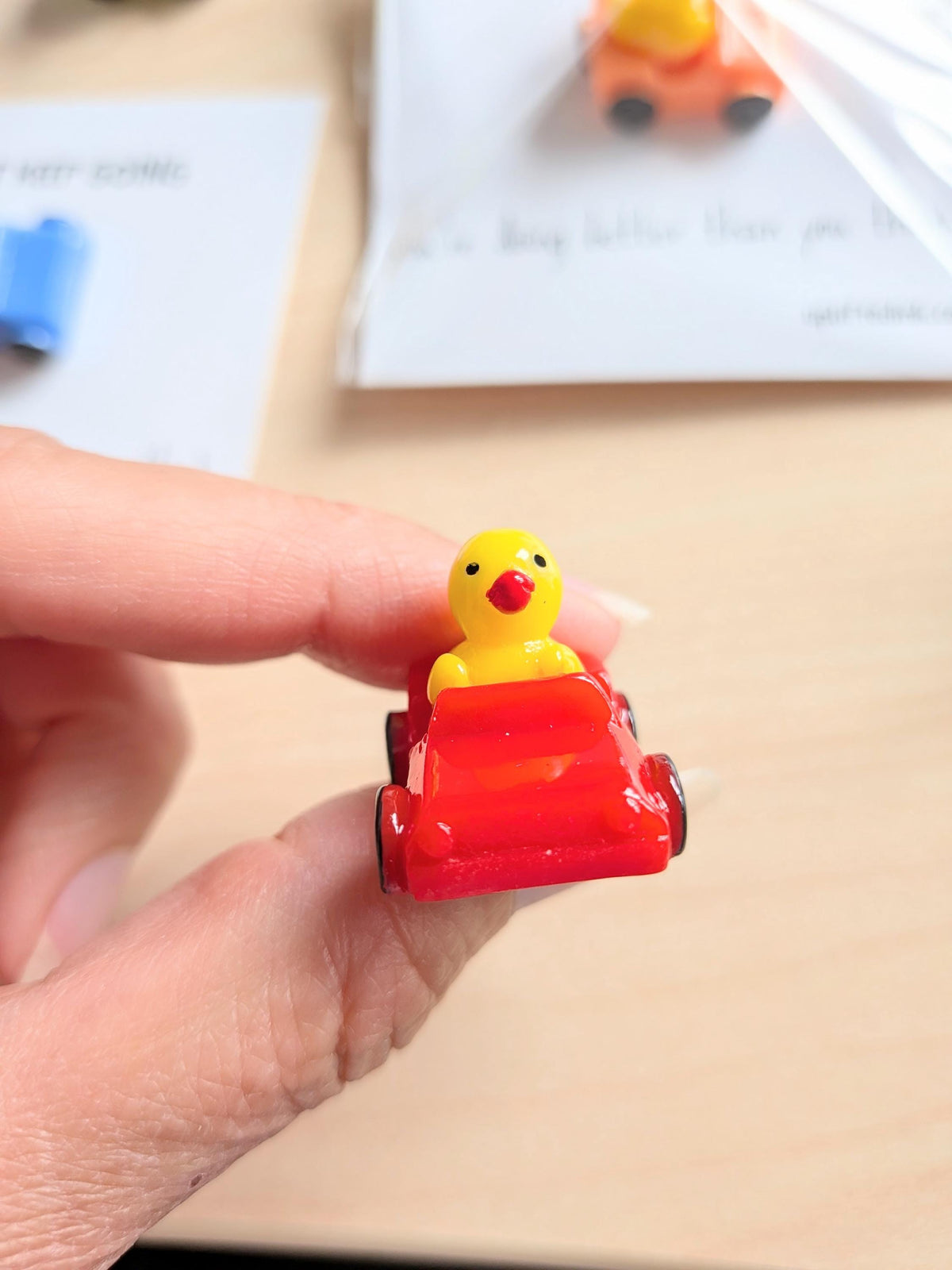 Just Keep Going Encouragement Card & Tiny Rubber Ducky Keepsake Motivational Gift Mental Health Support Tiny Positivity Gift for Friends