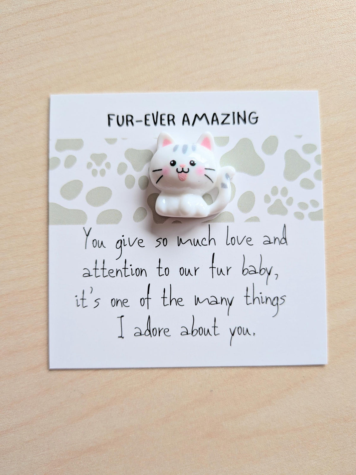 Pet Lover Appreciation Card | Fur-ever Amazing Cat or Dog Card | Thank You Pet Parent Gift | Cute Animal Lover Card