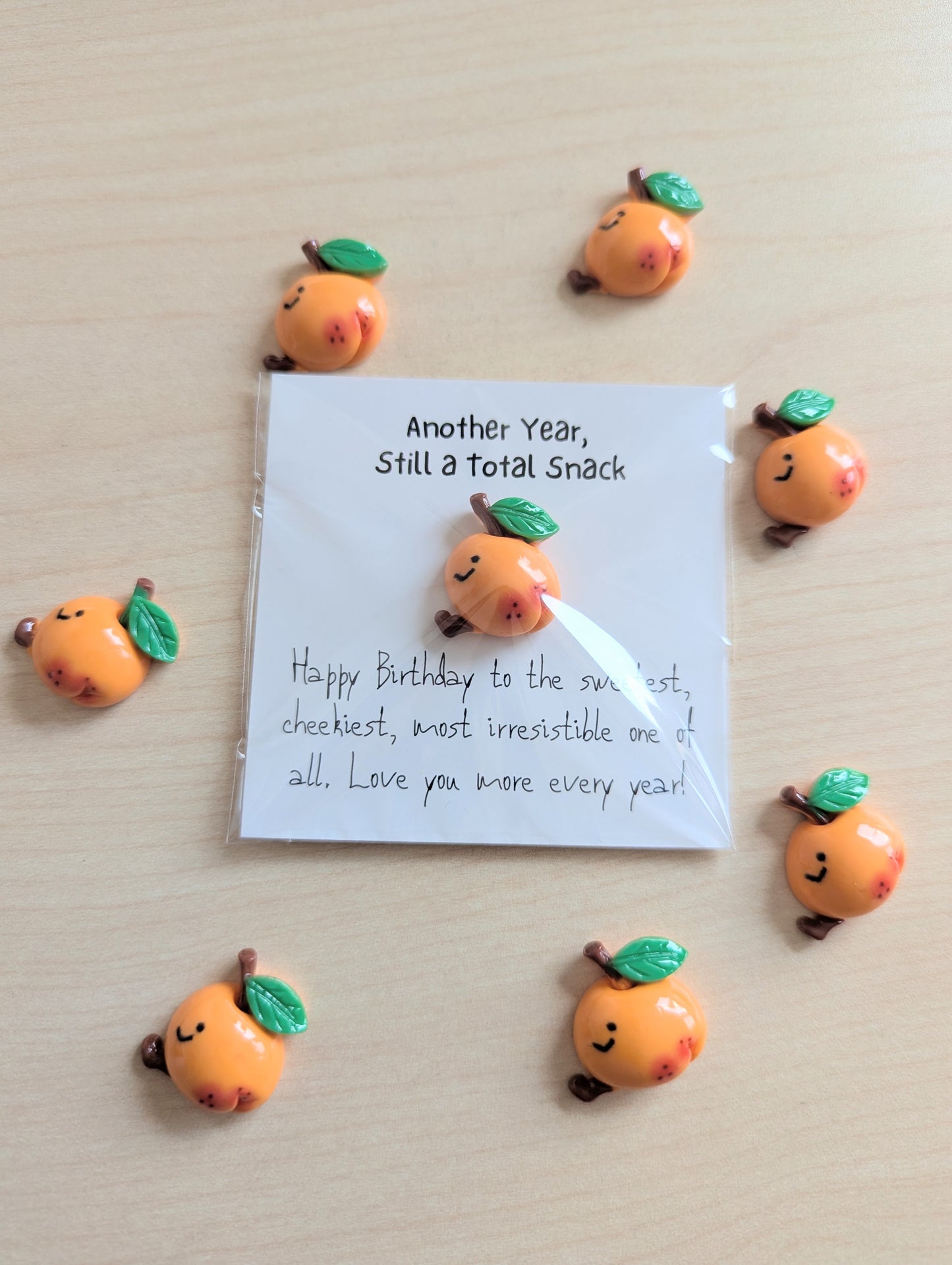 Funny Birthday Card – Another Year Still a Total Snack – Flirty Cheeky Mini Card for Partner, BFF, Boyfriend, Girlfriend, or Crush