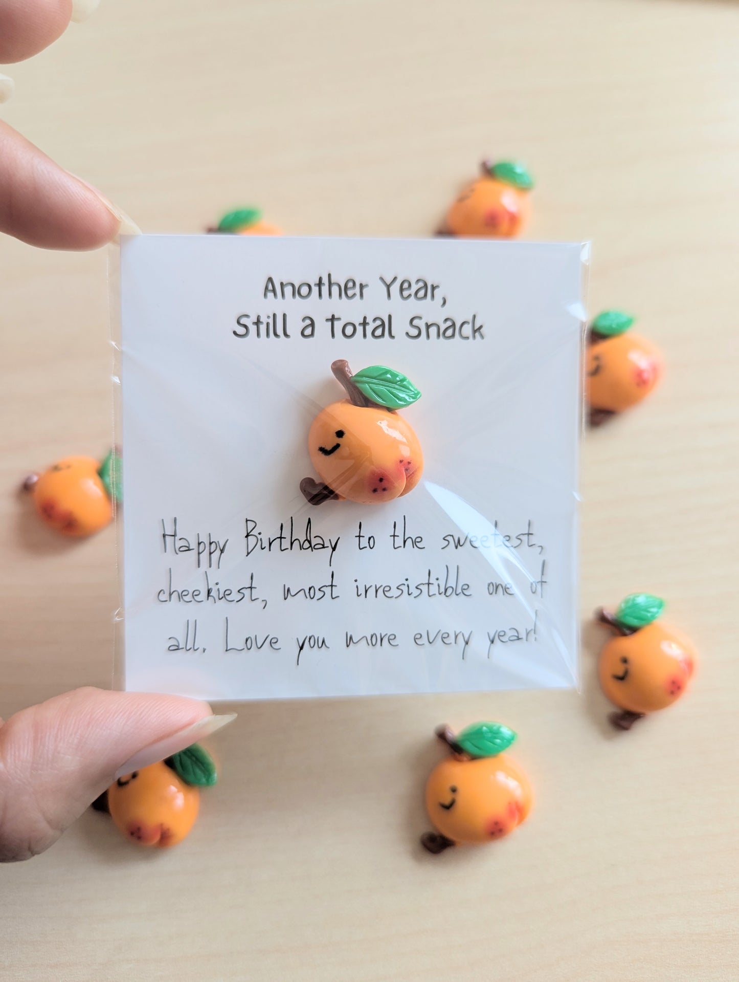 Funny Birthday Card – Another Year Still a Total Snack – Flirty Cheeky Mini Card for Partner, BFF, Boyfriend, Girlfriend, or Crush