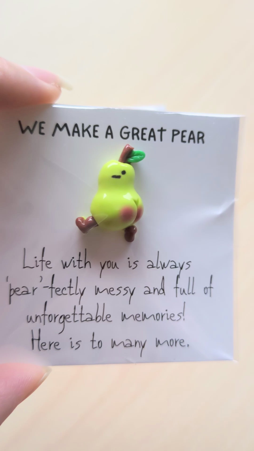 Lustige Jubiläumskarte „We Make A Great Pear“ – A5, Matt, Mit Umschlag