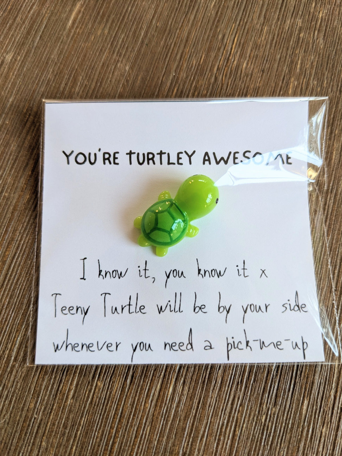 You're Turtley Awesome Card, Encouragement Greeting Card, Funny Turtle Pun, Thinking of You Gift, Cute Animal Stationery for Friend