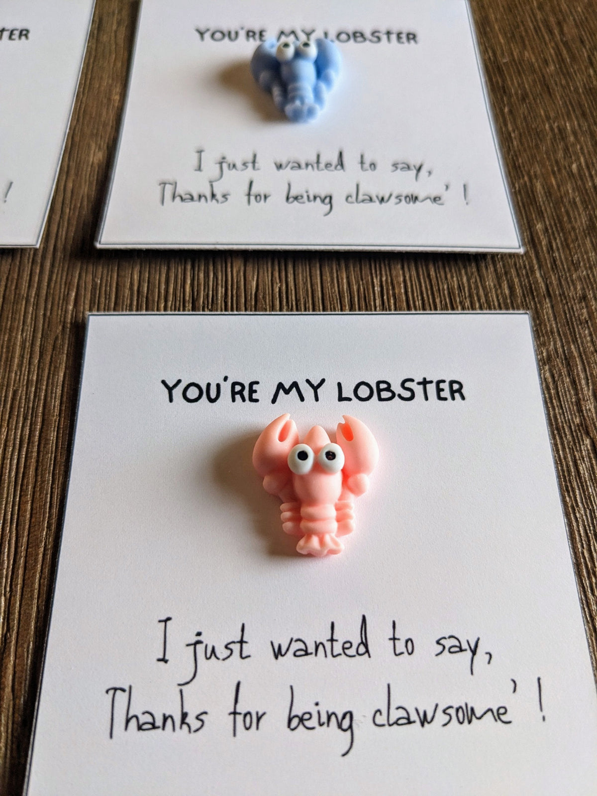 Lobster appreciation card. You're my Lobster. You are awesome. Happy card. Cute gift. Love gift. Relationship Love. Friends gift. Motivation