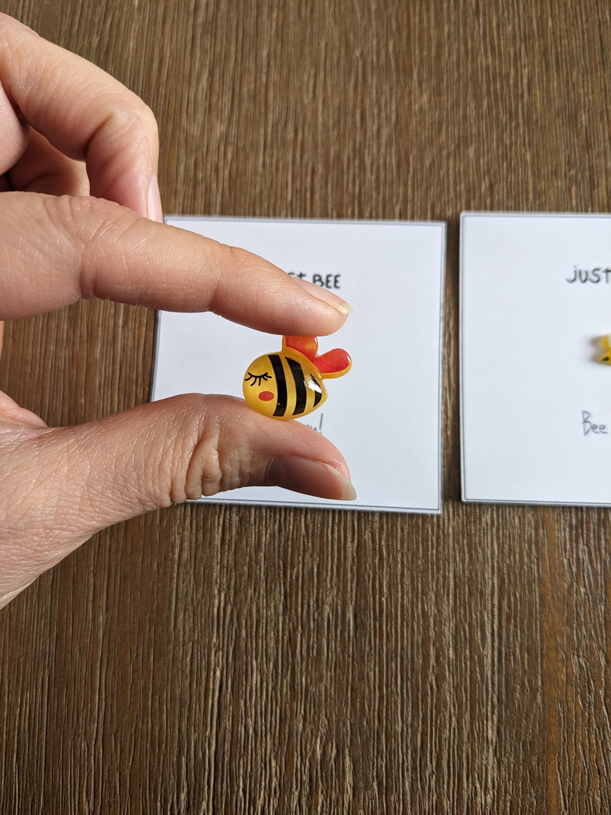 Just Bee You Card with Adorable Bee – 2.6" Square Mini Keepsake, Personalized Message Option, Perfect for Friends and Loved Ones, Uplifting