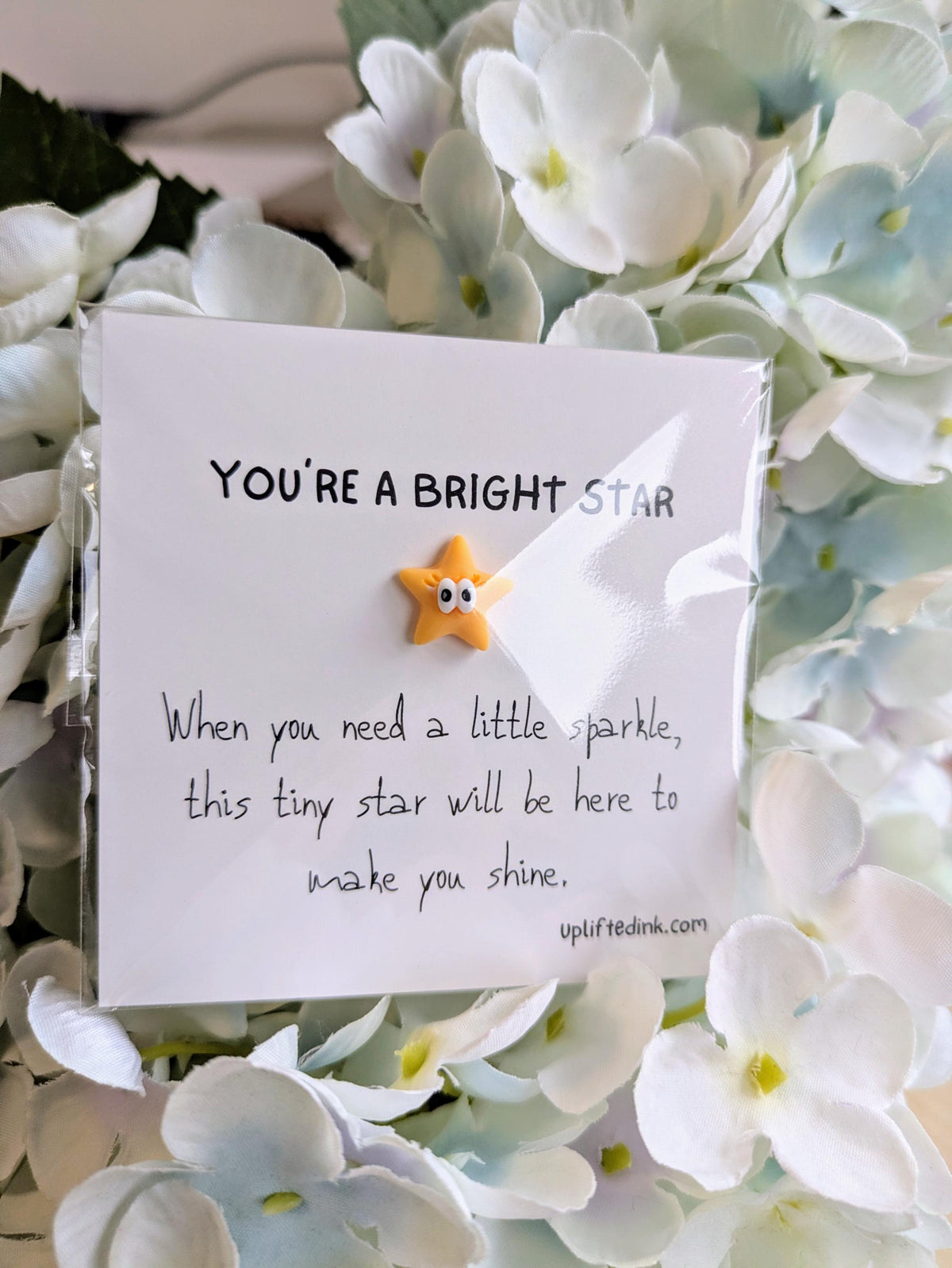 You Are a Bright Star Gift with Tiny Star – Mini Card, Personalized Message Option, uplifting motivation special people