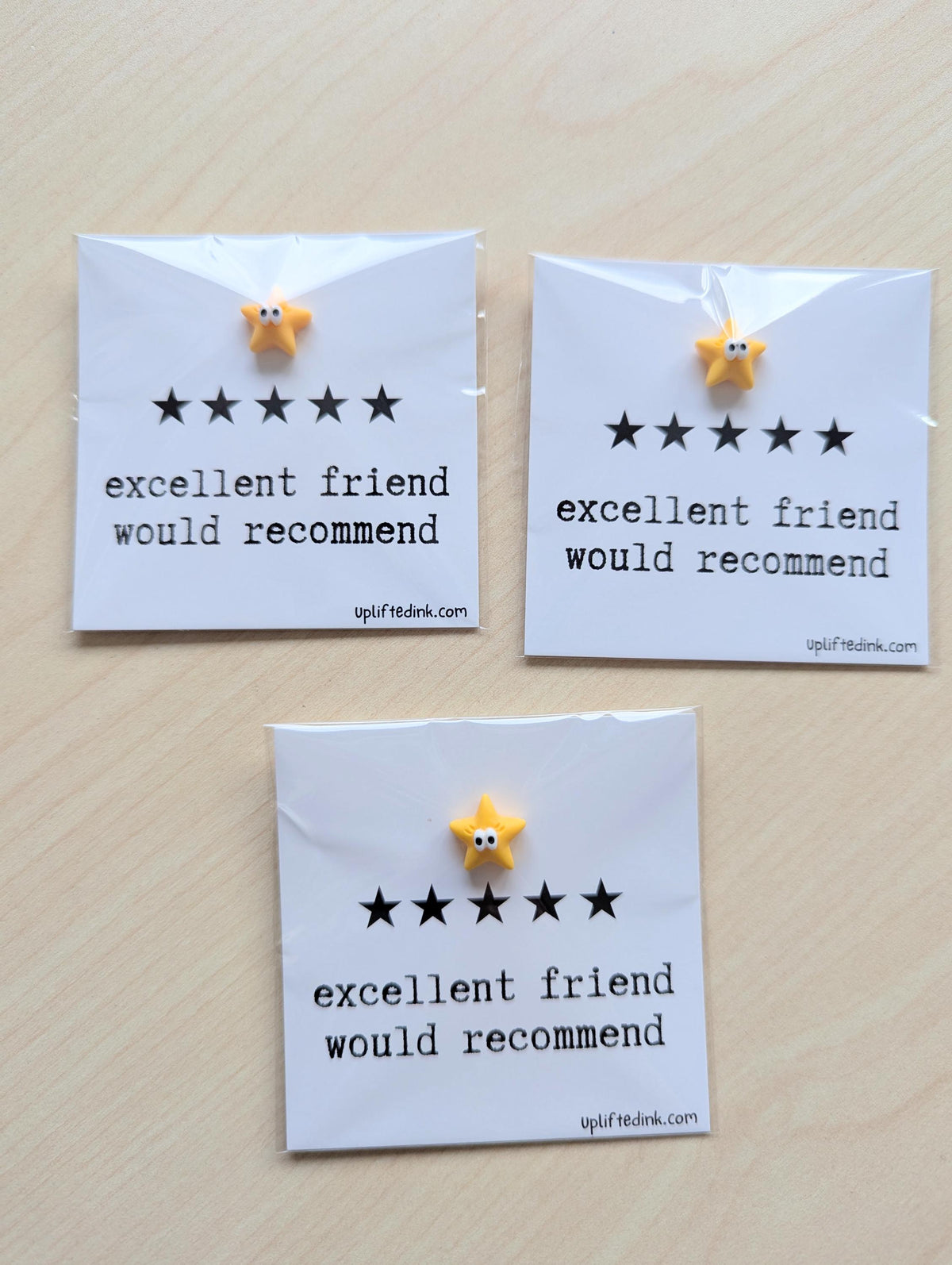 Funny Friendship Card | Excellent Friend Would Recommend | 5 Star Rating Card | Cute Appreciation Gift