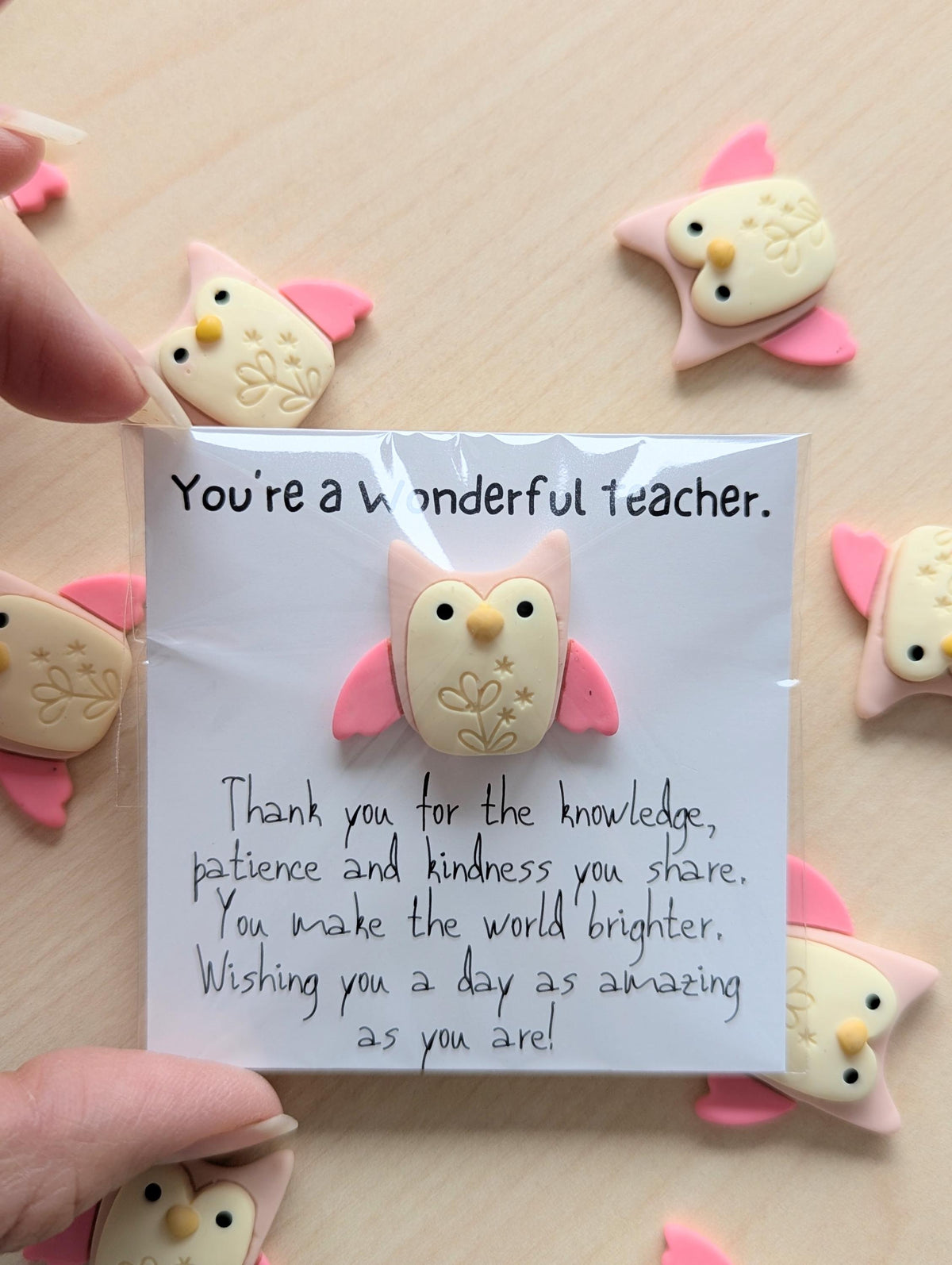 Teacher Thank You Card – You Make the World Brighter | Appreciation Card for Educators | End of Year, Christmas or Teacher’s Day Gift