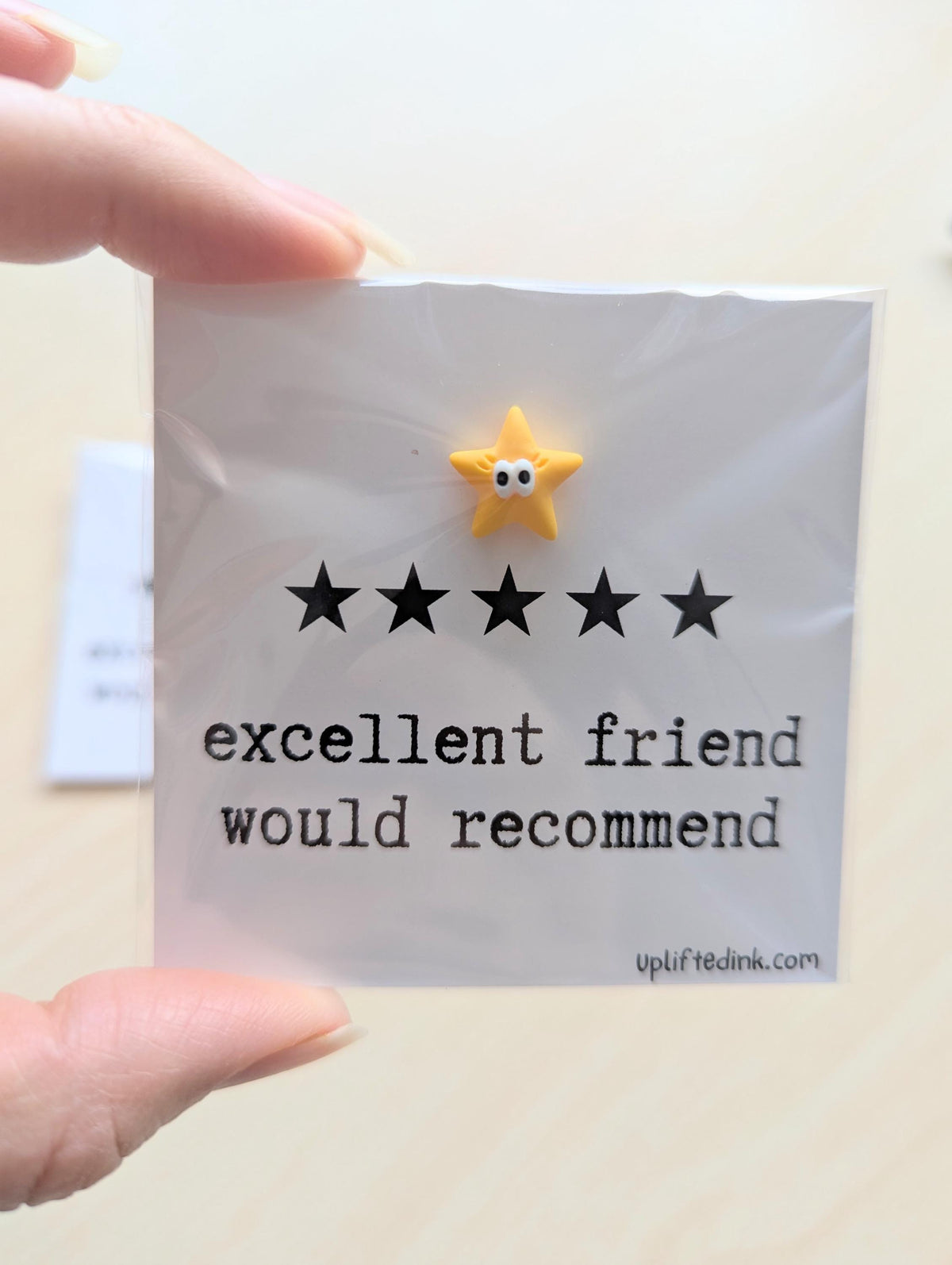 Funny Friendship Card | Excellent Friend Would Recommend | 5 Star Rating Card | Cute Appreciation Gift