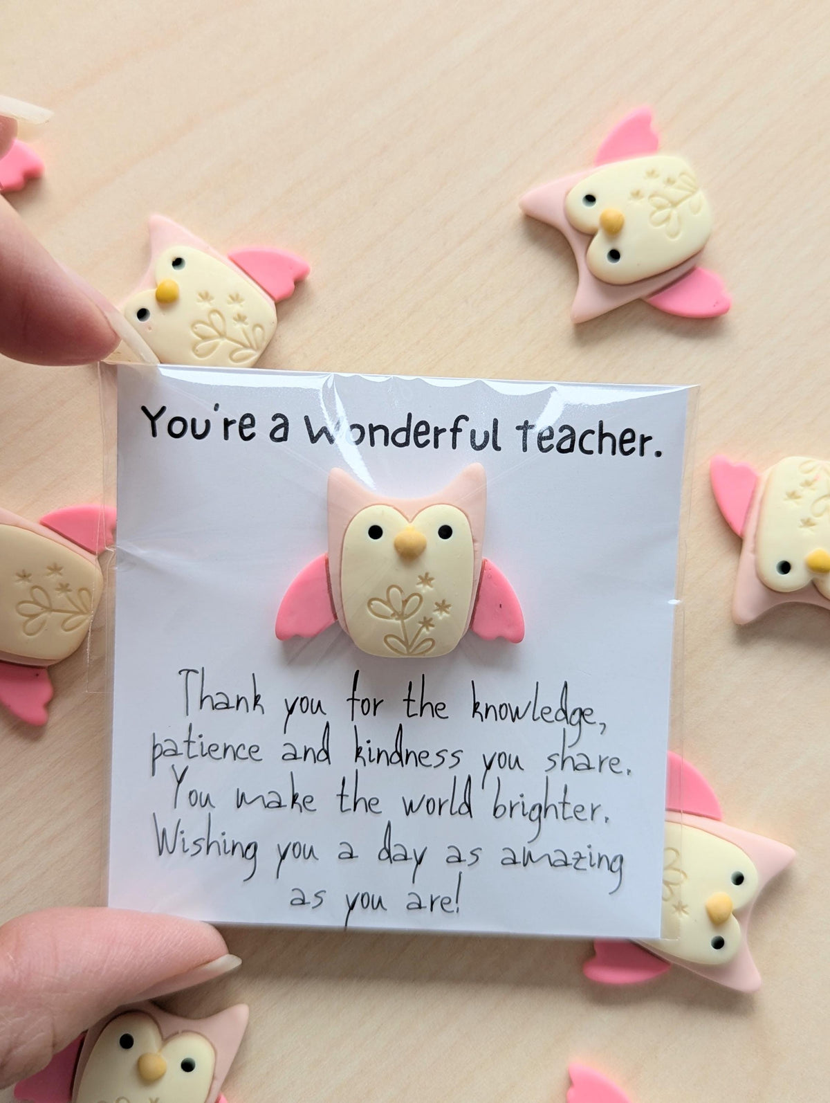 Teacher Thank You Card – You Make the World Brighter | Appreciation Card for Educators | End of Year, Christmas or Teacher’s Day Gift