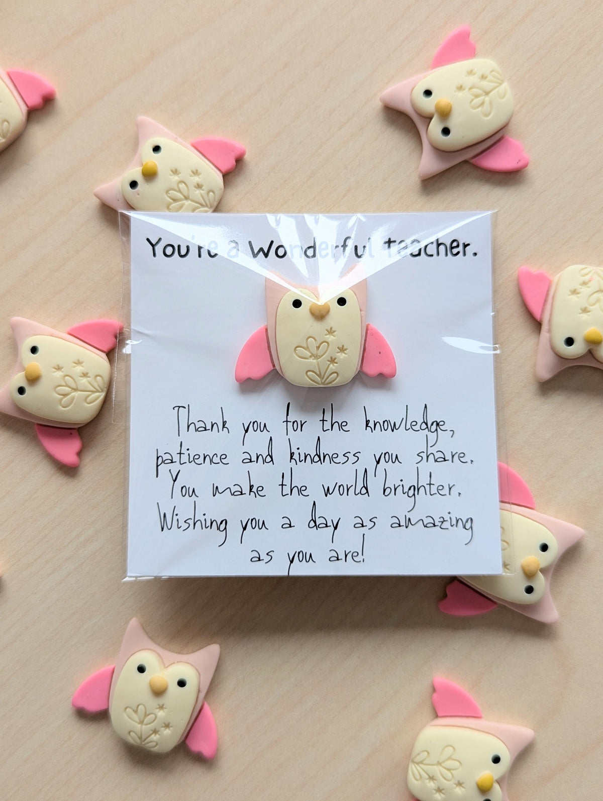 Teacher Thank You Card – You Make the World Brighter | Appreciation Card for Educators | End of Year, Christmas or Teacher’s Day Gift