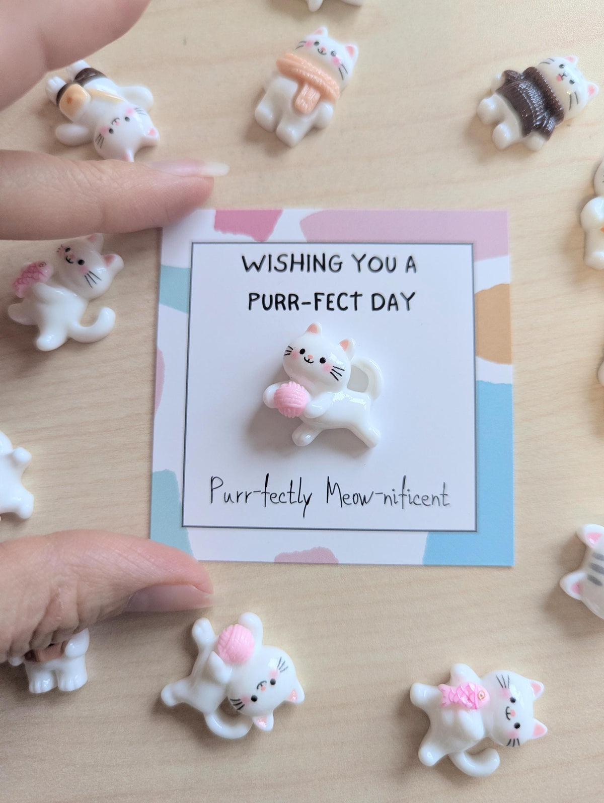 Funny Cat Pun Card with Cute Charm | Purr-fect Day Meownificent Card | Cat Lover Gift | Birthday Card 2026