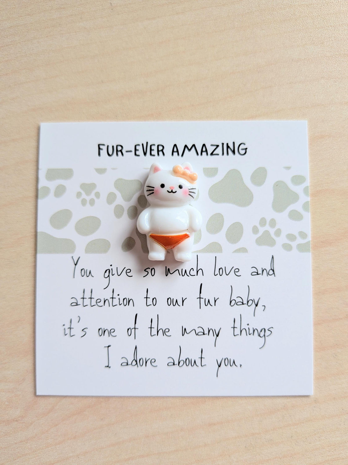 Pet Lover Appreciation Card | Fur-ever Amazing Cat or Dog Card | Thank You Pet Parent Gift | Cute Animal Lover Card
