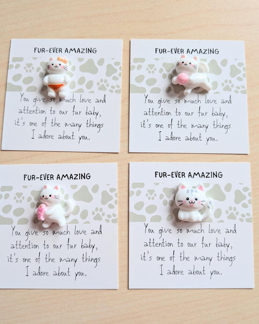 Pet Lover Appreciation Card | Fur-ever Amazing Cat or Dog Card | Thank You Pet Parent Gift | Cute Animal Lover Card