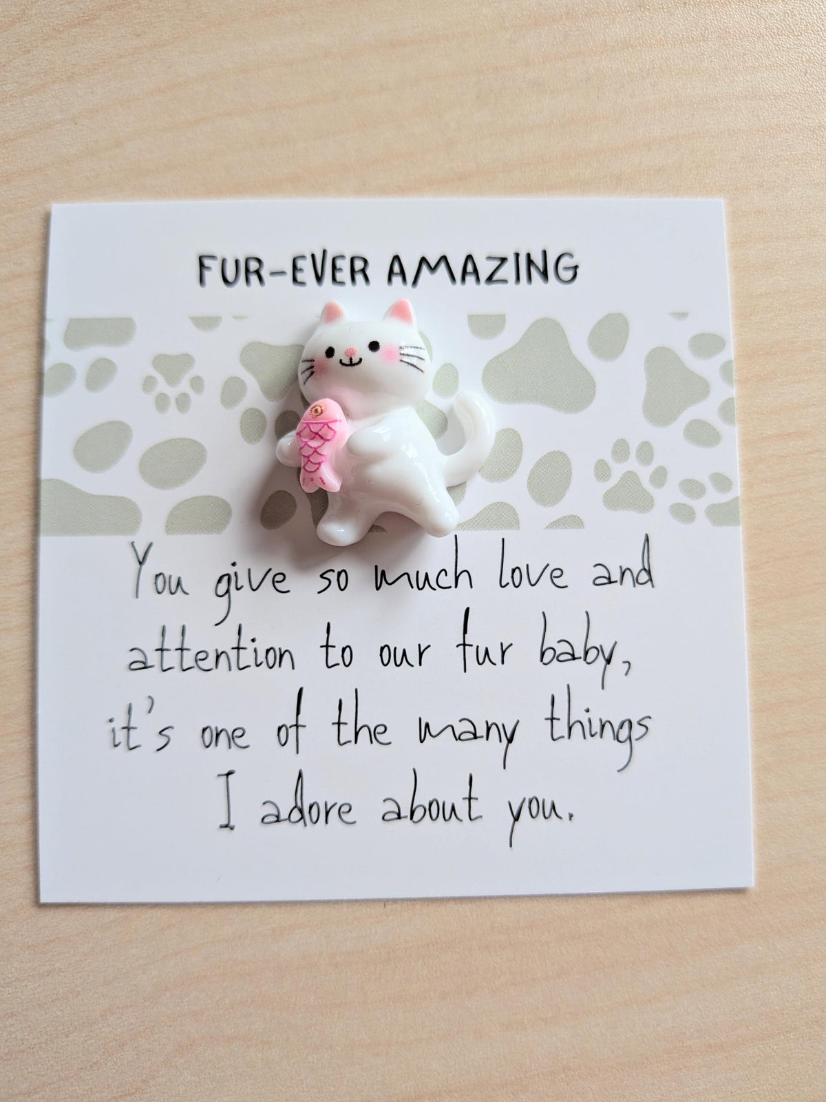 Pet Lover Appreciation Card | Fur-ever Amazing Cat or Dog Card | Thank You Pet Parent Gift | Cute Animal Lover Card