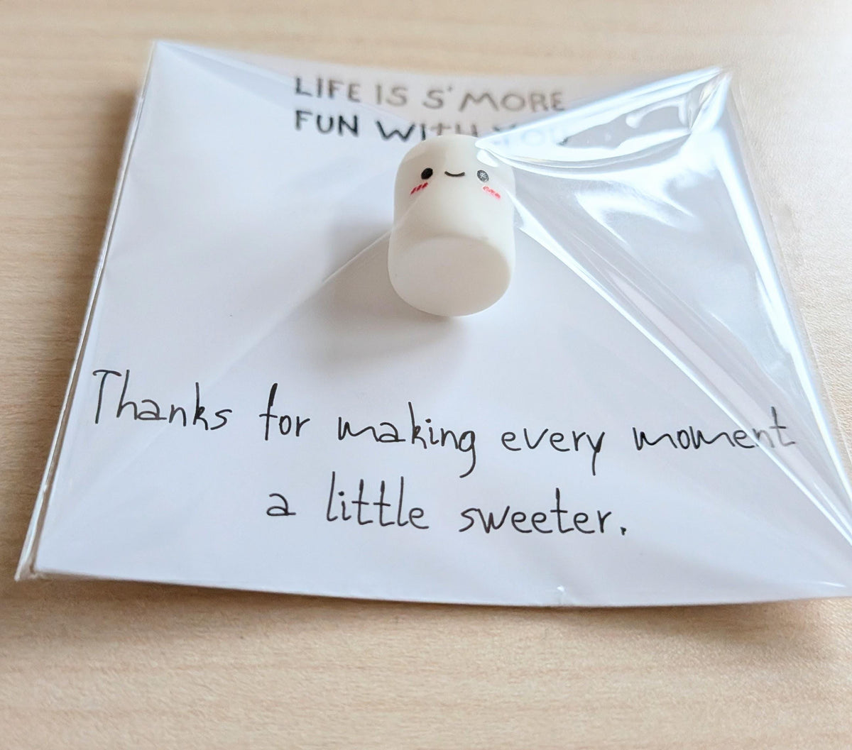 Life Is S’more Fun With You Card, Friendship Gift, Cute Appreciation Card, Best Friend Gift, Thank You Card, Marshmallow Trinket