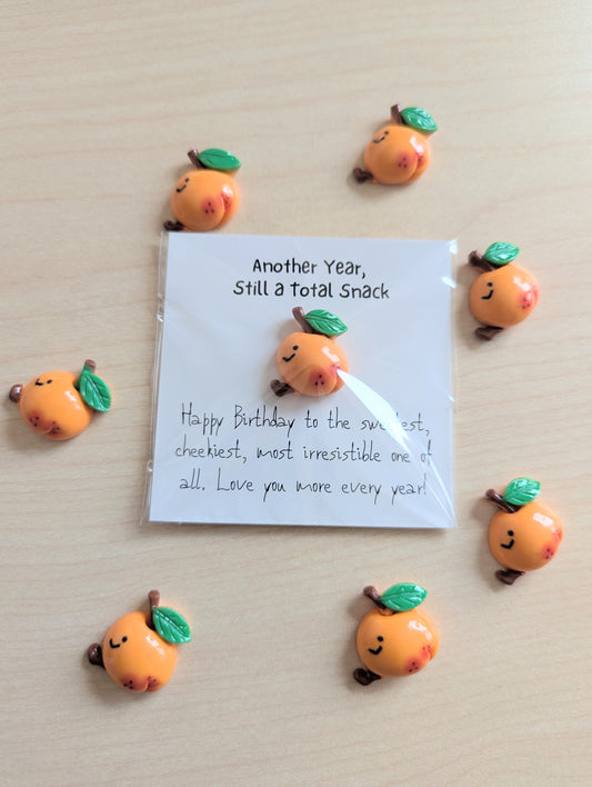 Funny Birthday Card – Another Year Still a Total Snack – Flirty Cheeky Mini Card for Partner, BFF, Boyfriend, Girlfriend, or Crush